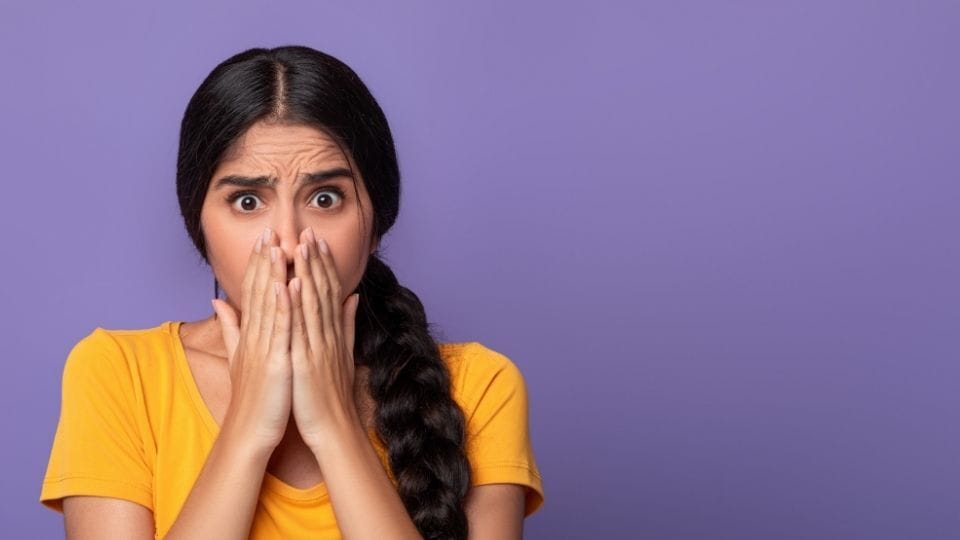 (An image can be seen of a woman being emotionally unstable)