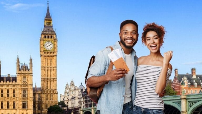 (In the image a couple can be seen having a UK visa and tickets in their hand) What is the Unmarried Partner Visa UK Success Rate in 2025