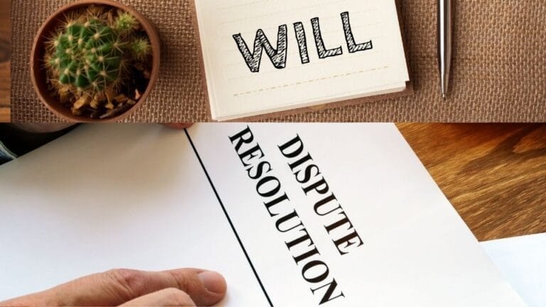 (In the image the idea of will dispute resolution can be clearly seen)