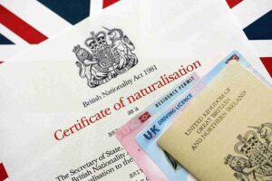 In the image the concept of naturalisation requirement for british citizenship can be seen clearly