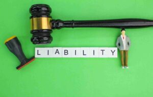In the image it can be seen that the liabilities are being discussed in criminal law with a client