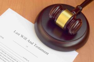 In the image the concept of intestacy rules for UK is visible