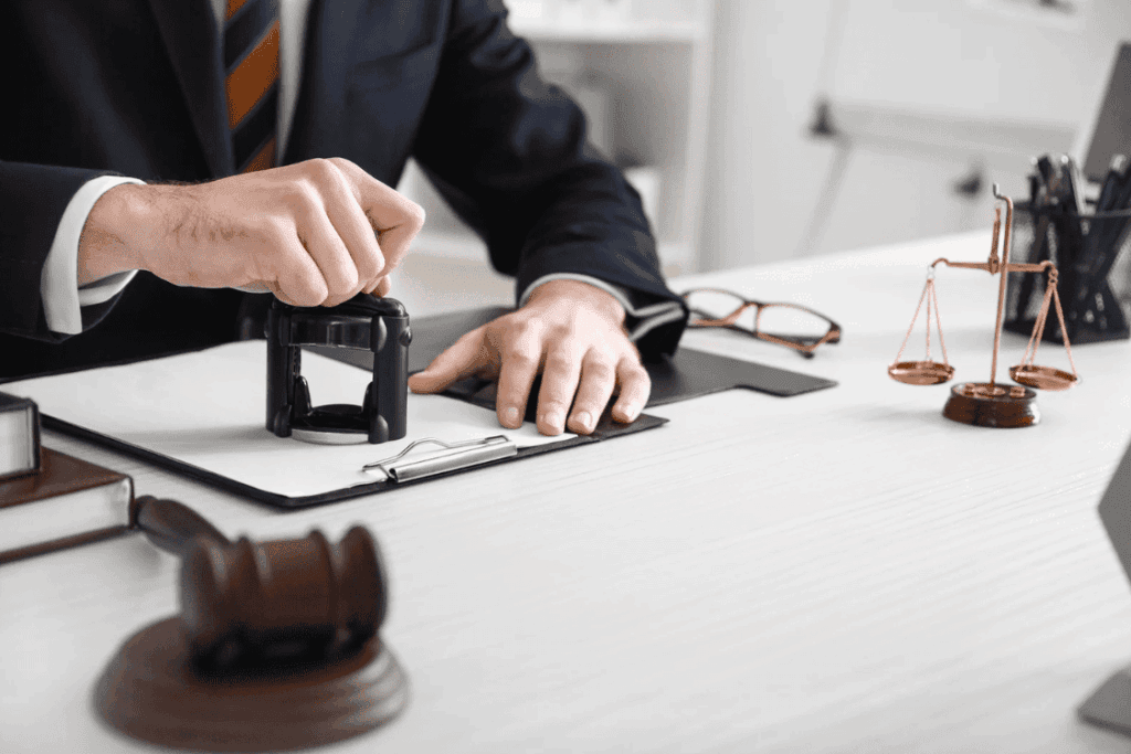 Official stamping documents for EU Settlement Scheme application.