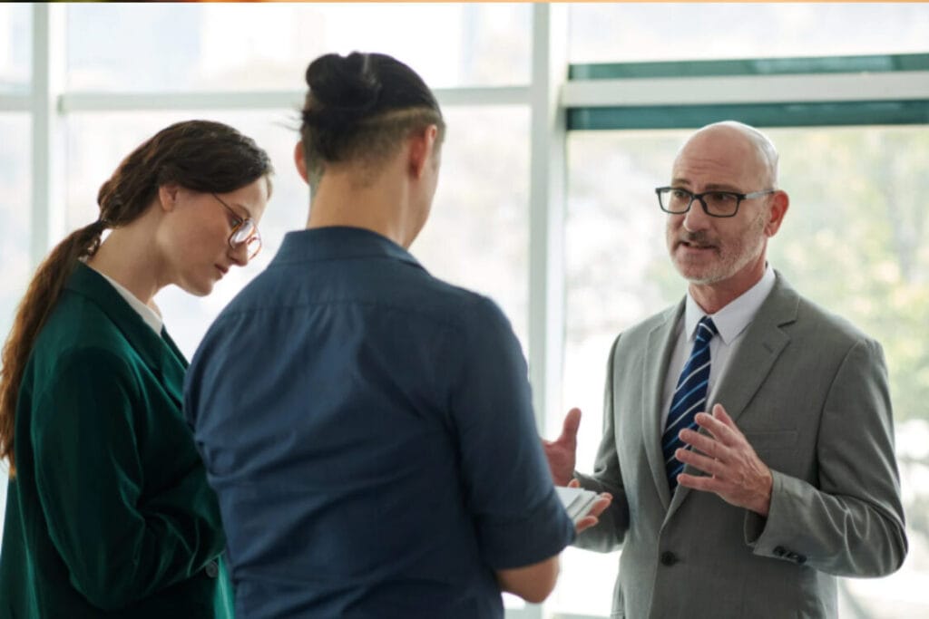 (Immigration lawyer advising clients on ILR 5 year route.)